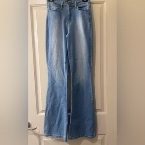 Fashion Nova Light Blue Flare Jeans